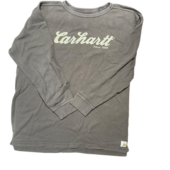 Carhartt Taupe Waffle Knit Top - Picture 6 of 14